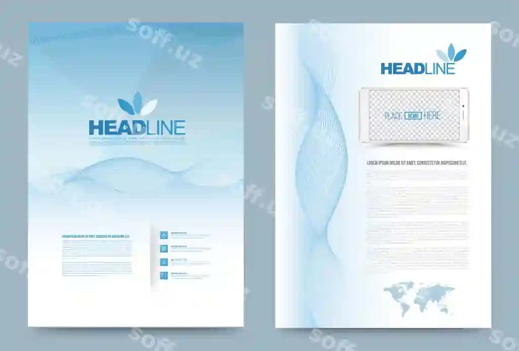 Qop dizayn shabloni | Cover design template