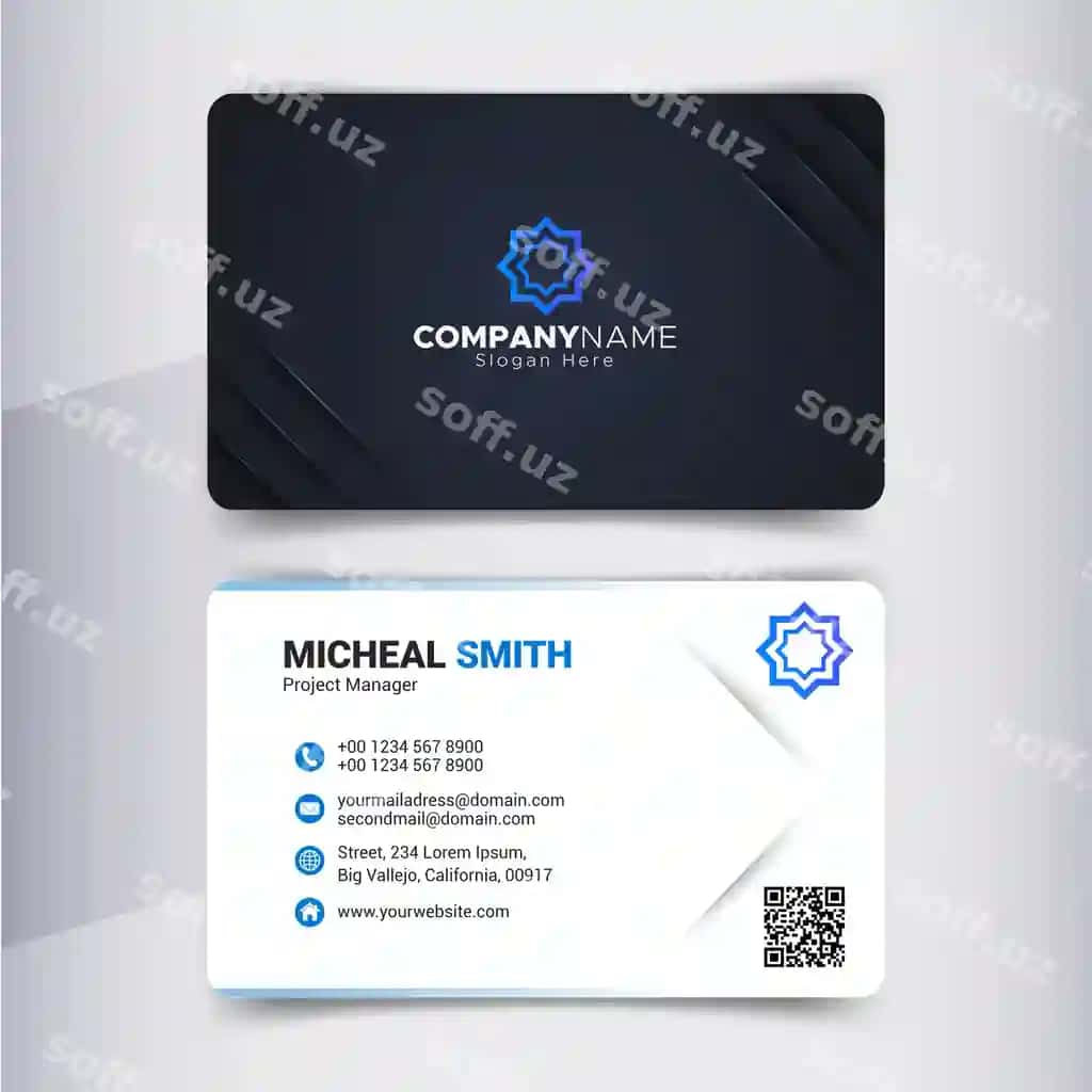 Zamonaviy biznes karta | Modern business card