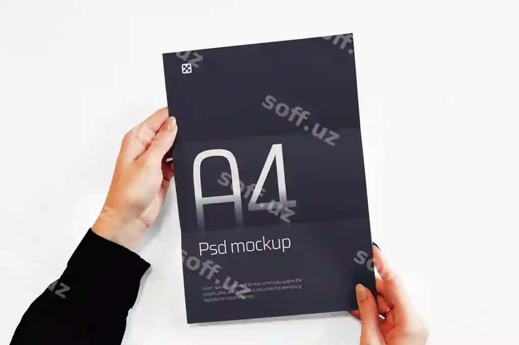 A4 namuna yuqori sifatli | A4 mockup high quality