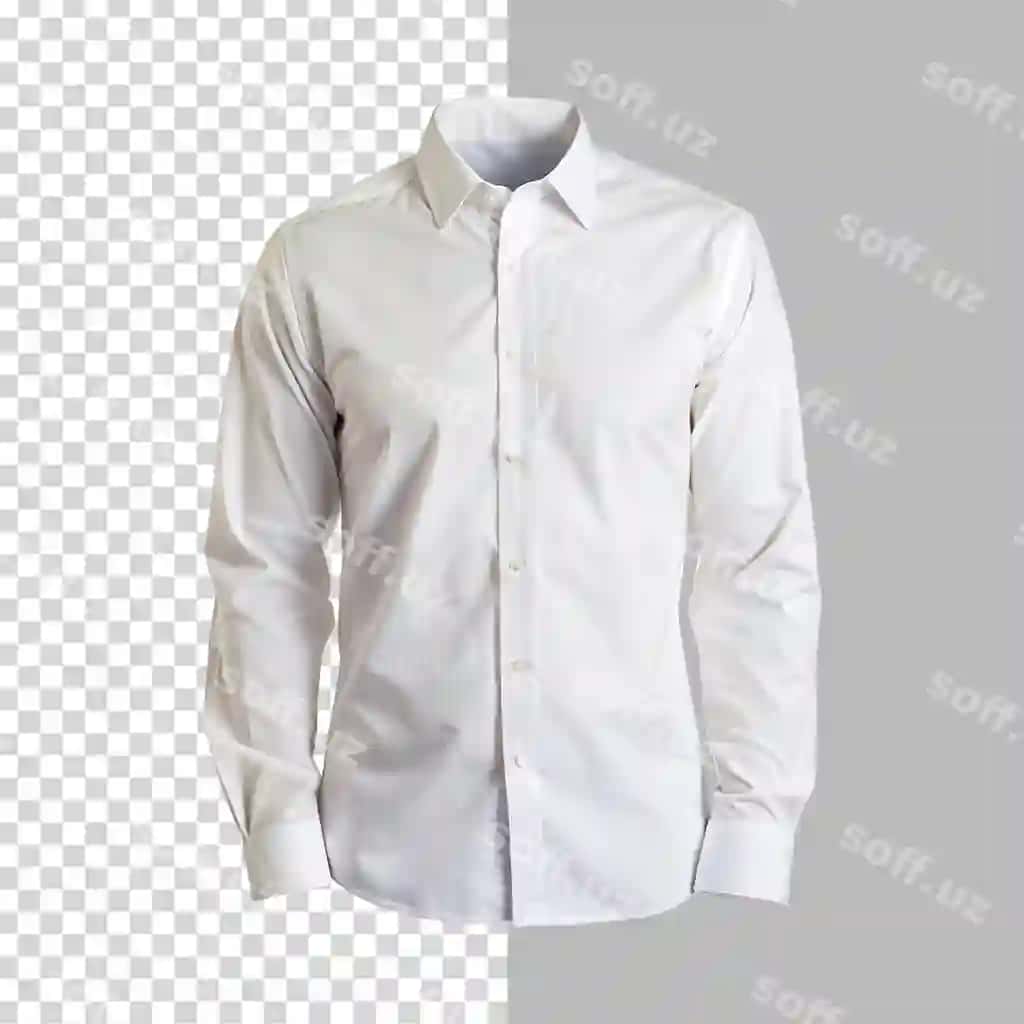 Oddiy ko'ylak ajraltirilgan shaffof orqa fonda | Plain shirt isolated transparent background
