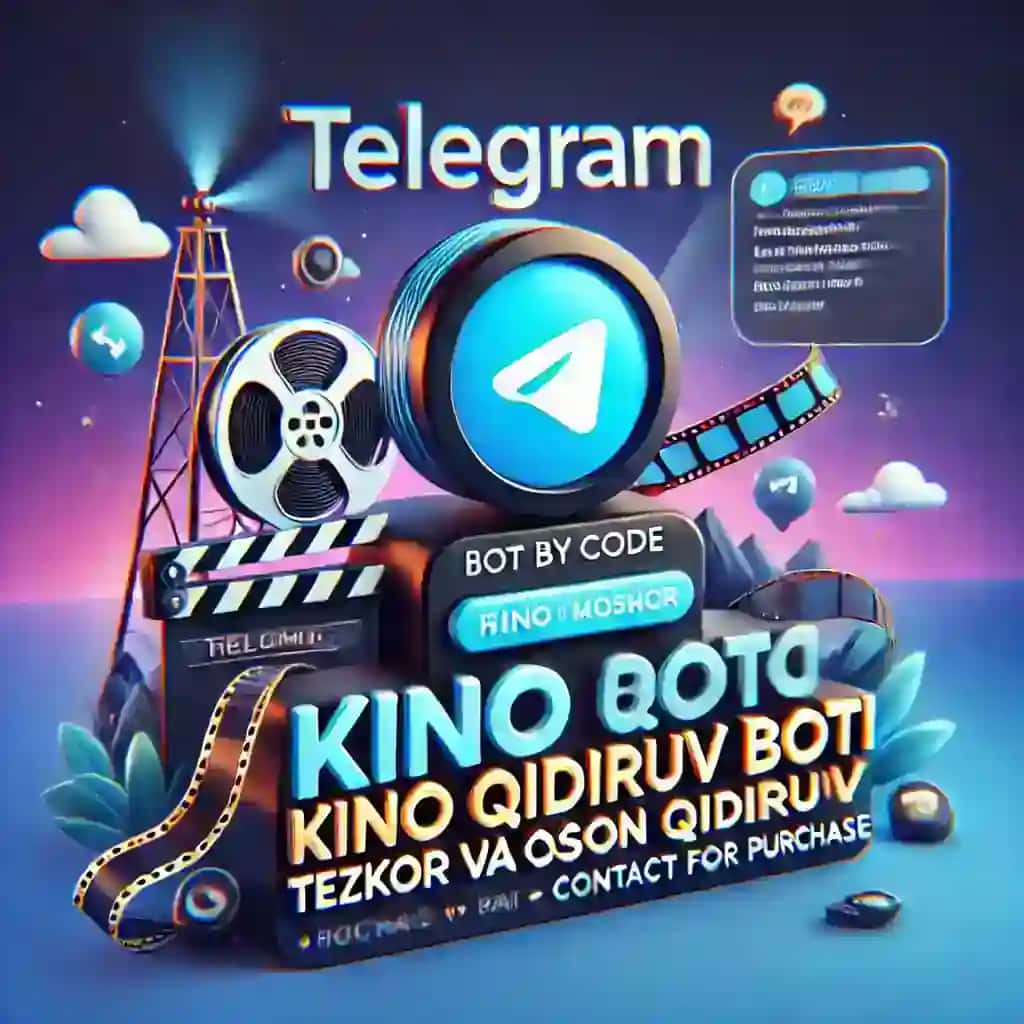 🎥 Telegramda Kino Qidiruv Boti – Tayyor Kod Sotiladi! 📂