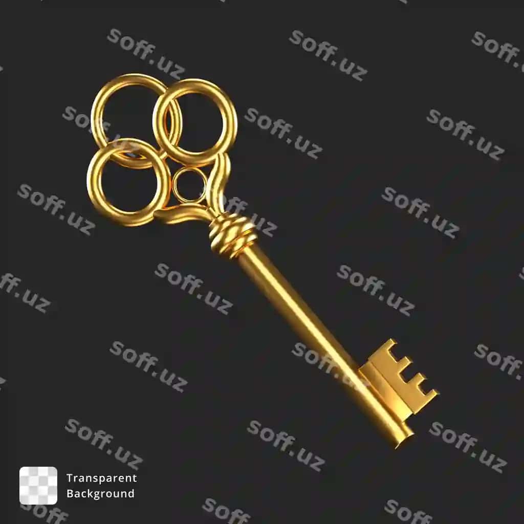 3d ikon special qizil qalam bilan ochiladi | 3d icon special golden key