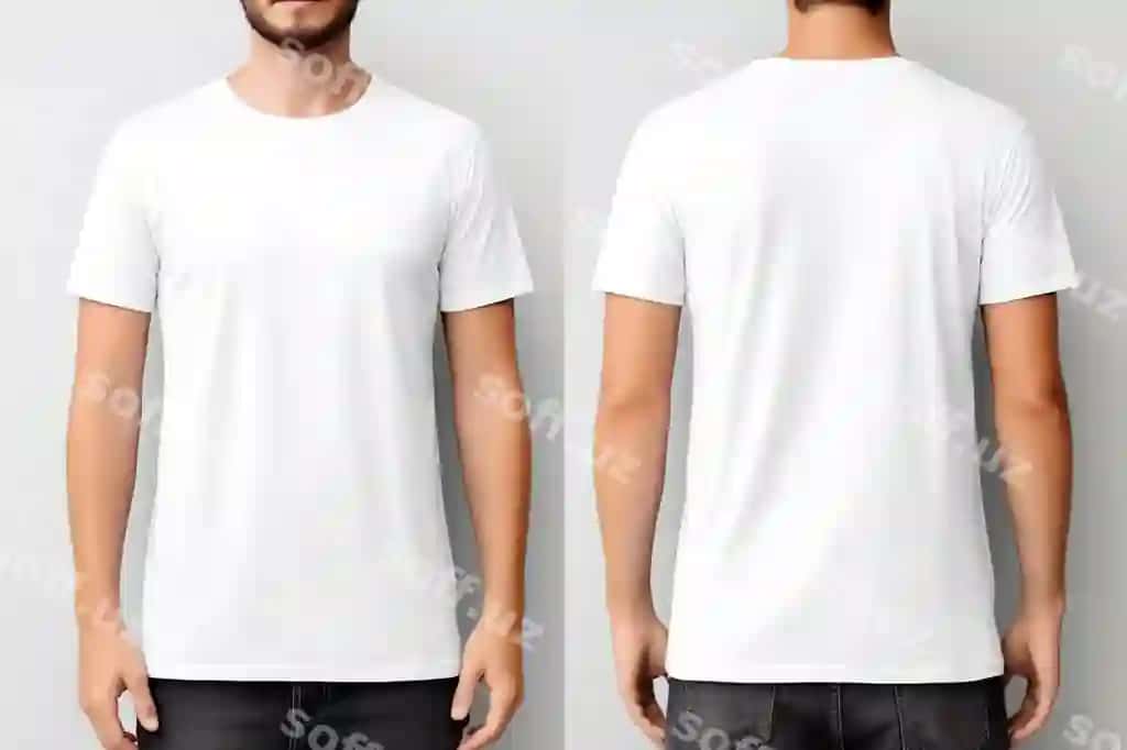 Man qora fudali erkak turibdi. | Man white t shirt standing another man