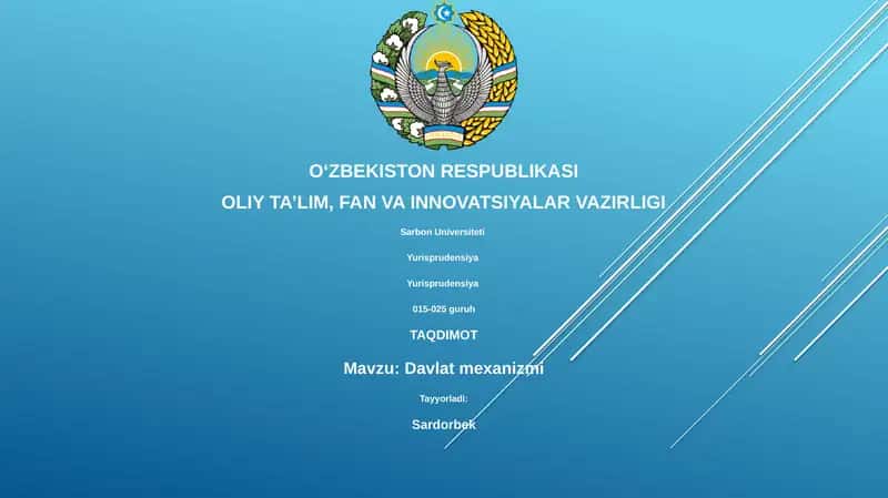 Davlat mexanizmi