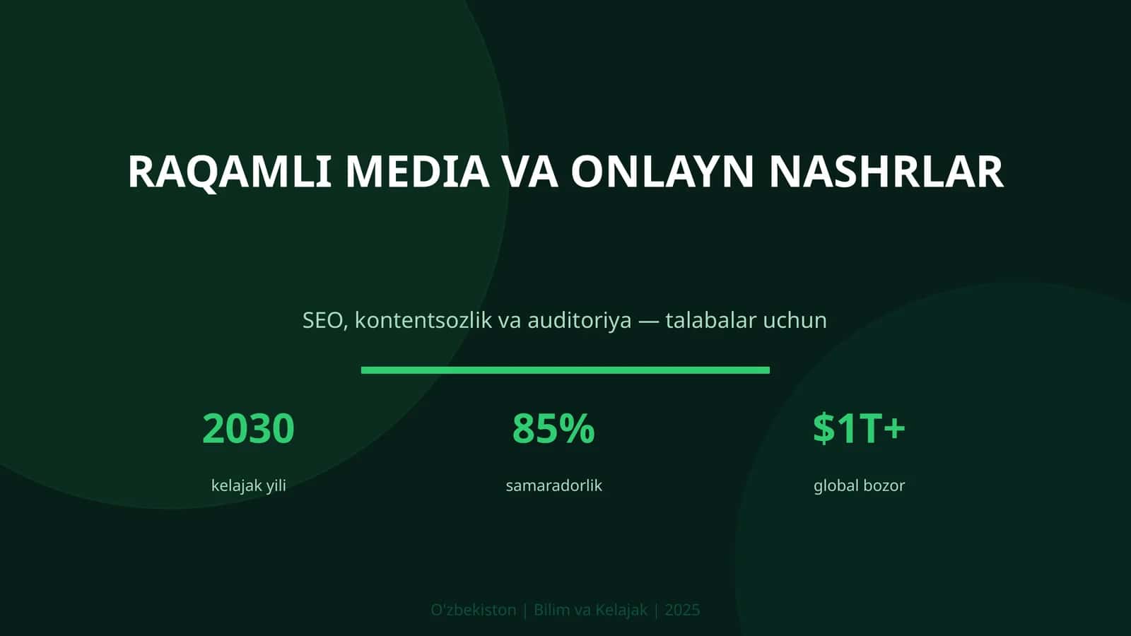 Raqamli media va onlayn nashrlar