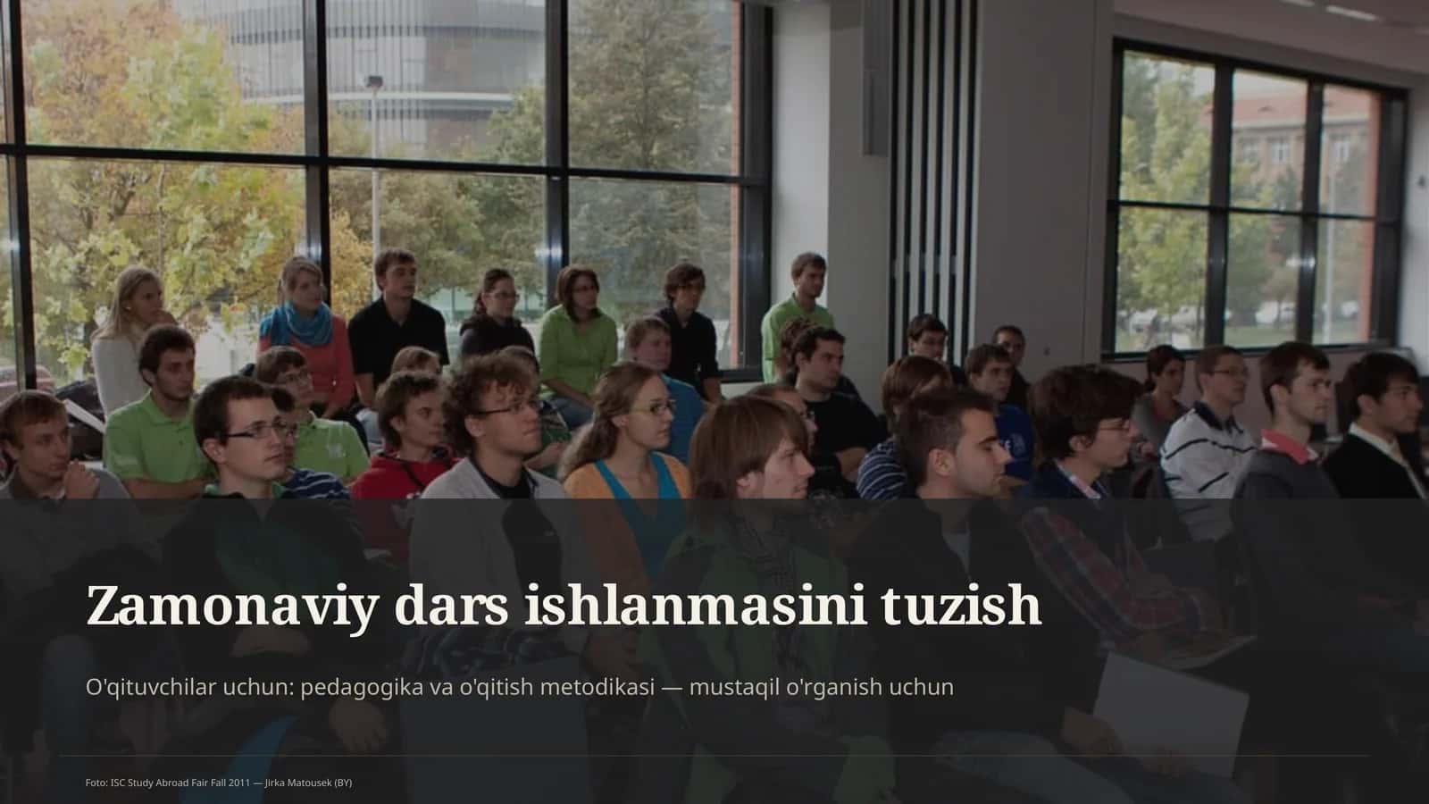 Zamonaviy dars ishlanmasini tuzish