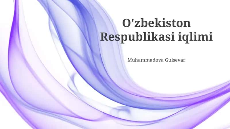 Oʻzbekiston Respublikasi iqlimi