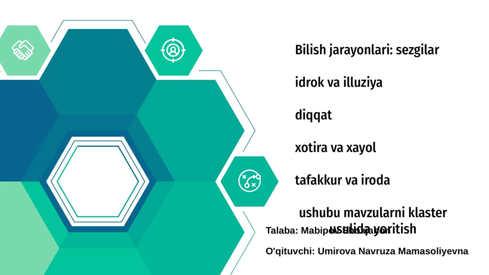 Bilish jarayonlari: sezgilar