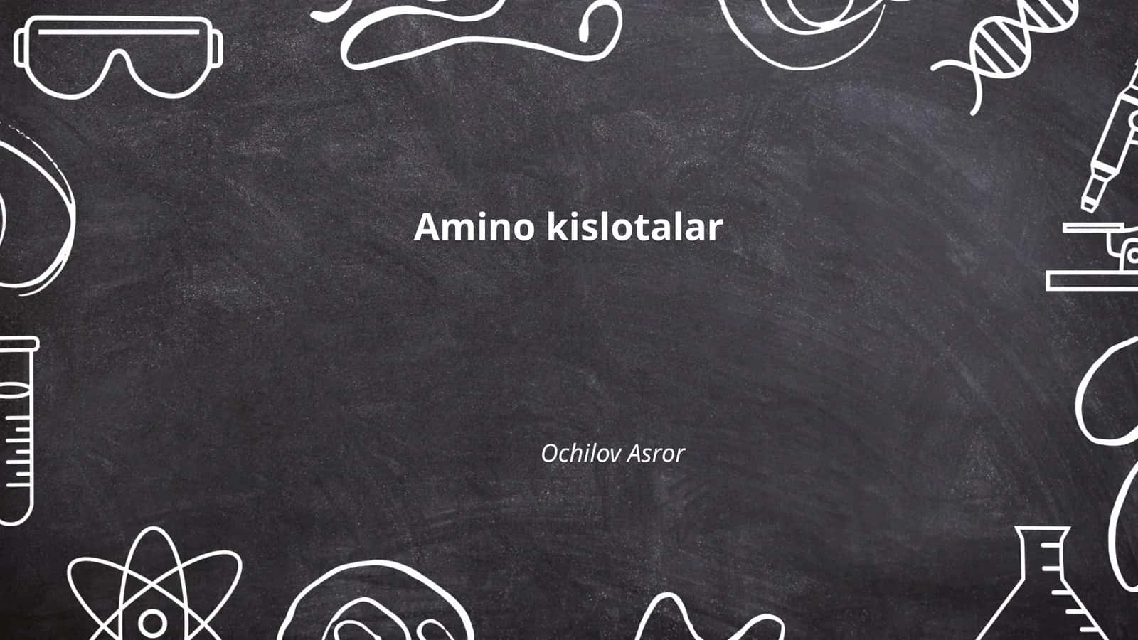 Amino kislotalar
