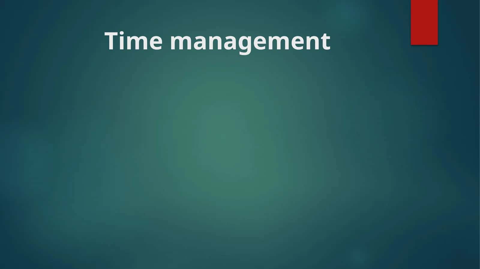 Time Management