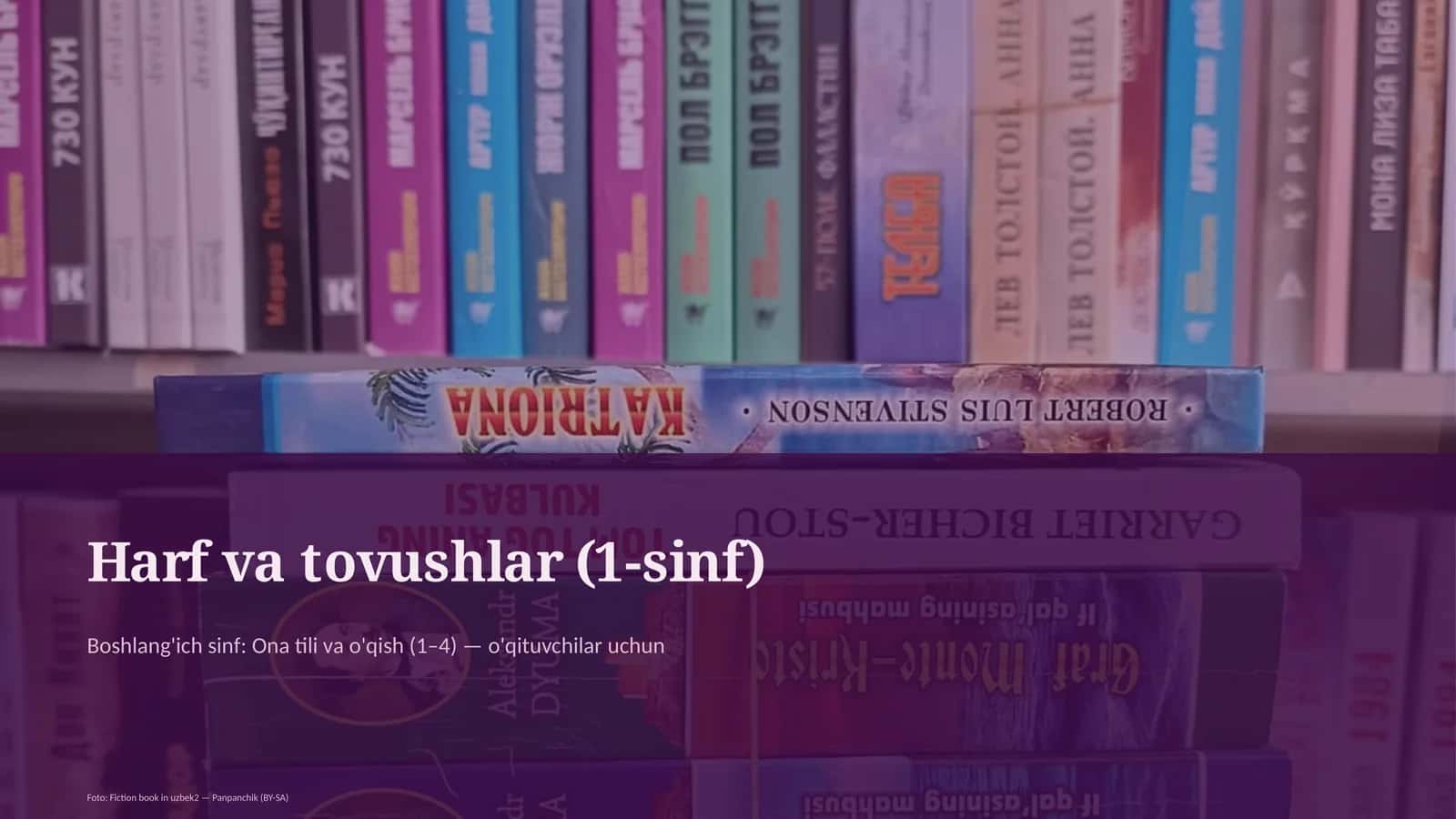Harf va tovushlar (1-sinf)