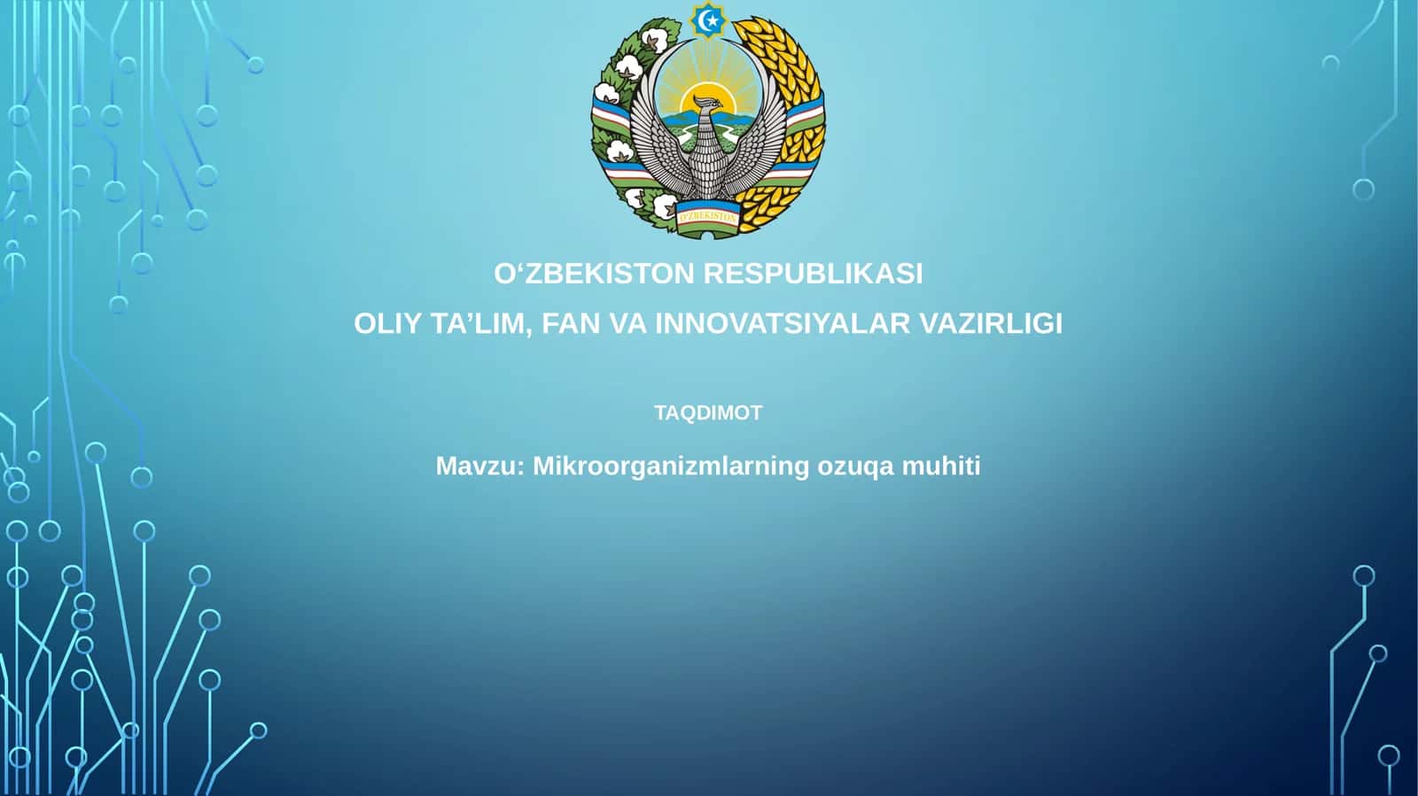 Mikroorganizmlarning ozuqamuhiti