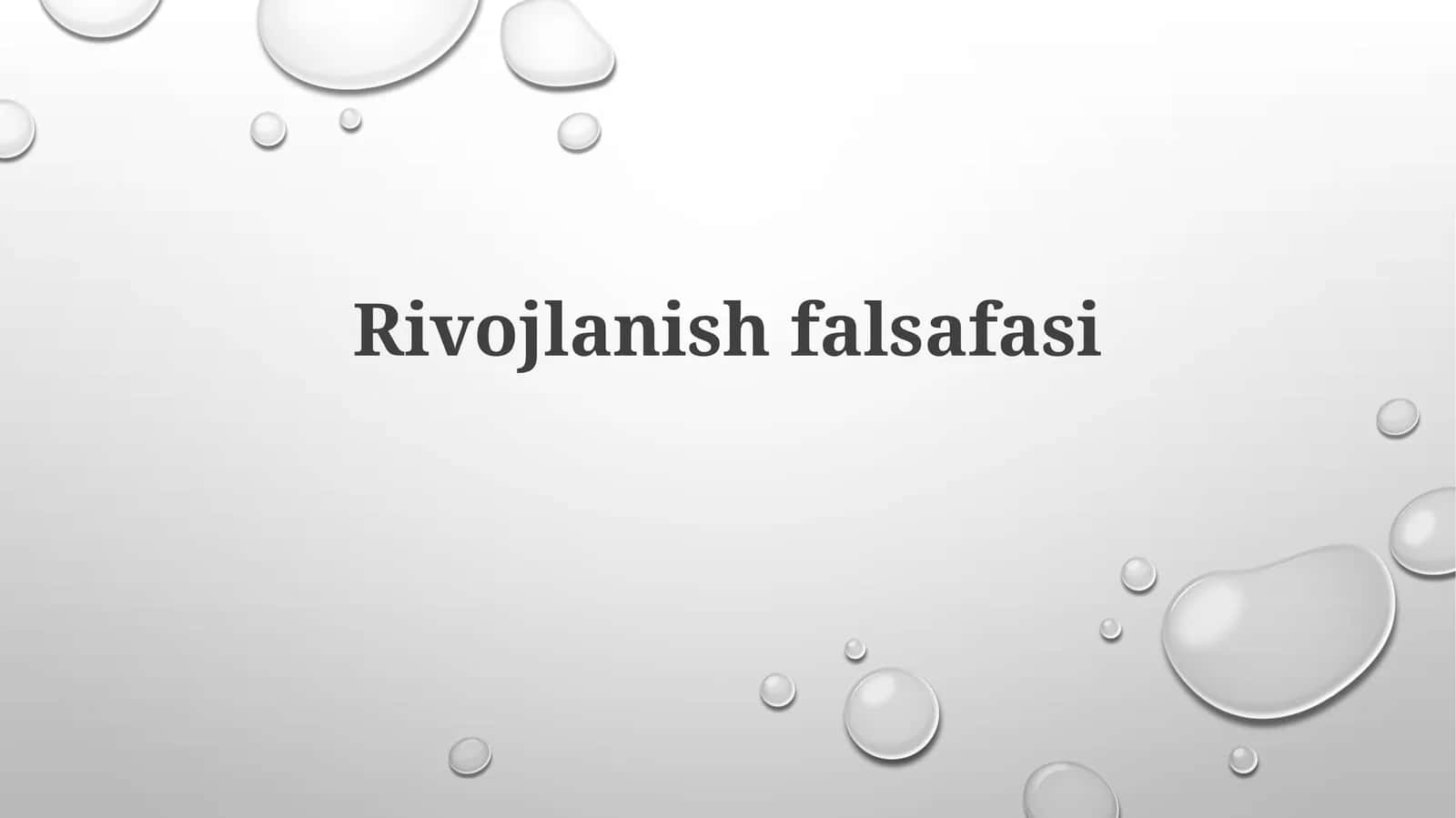 Rivojlanishfalsafasi