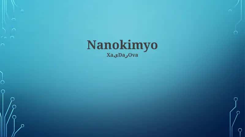 Nanokimyo