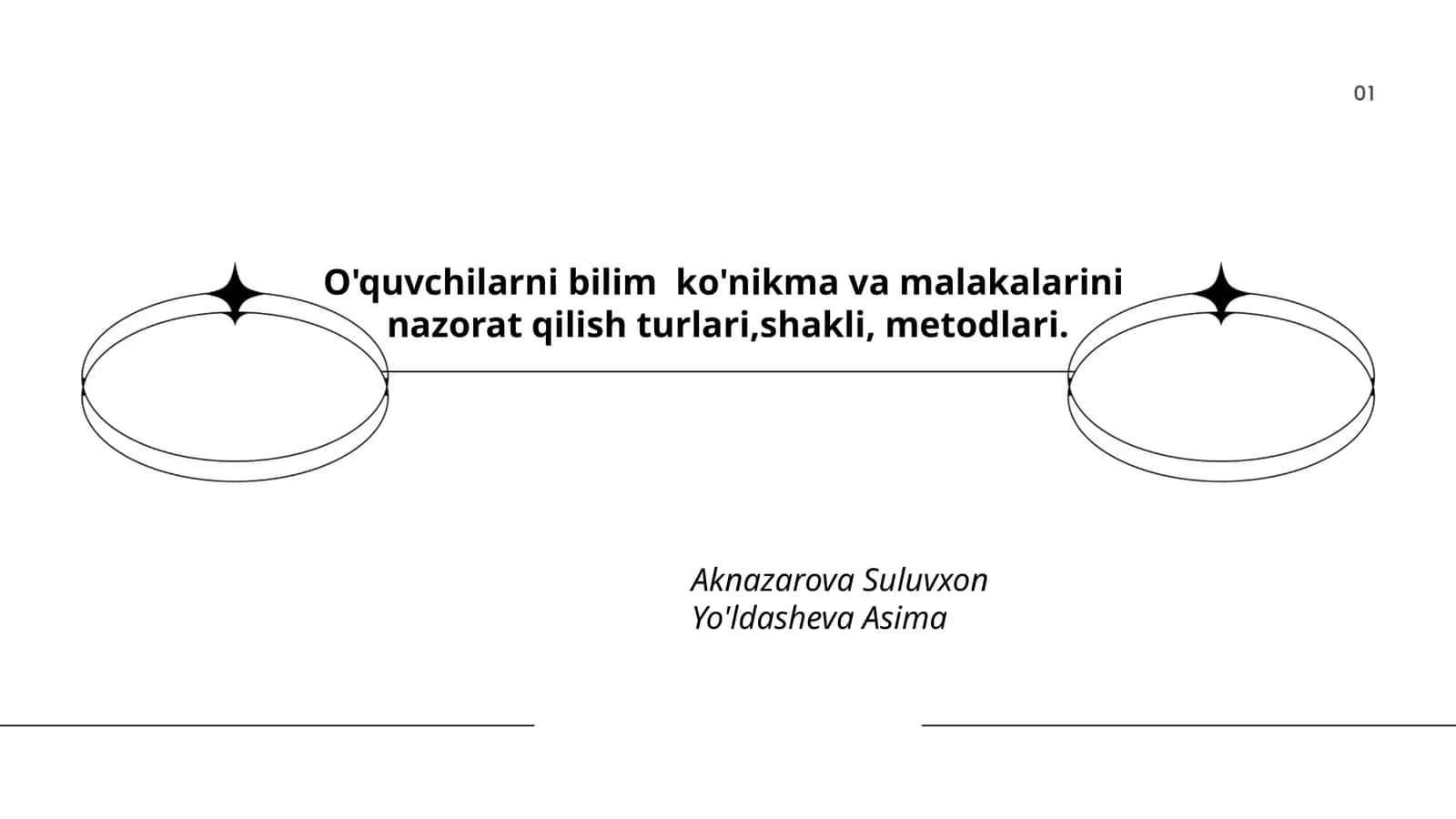 O'quvchilarni bilim ko'nikma va malakalarini nazorat qilish turlari, shakli, metodlari