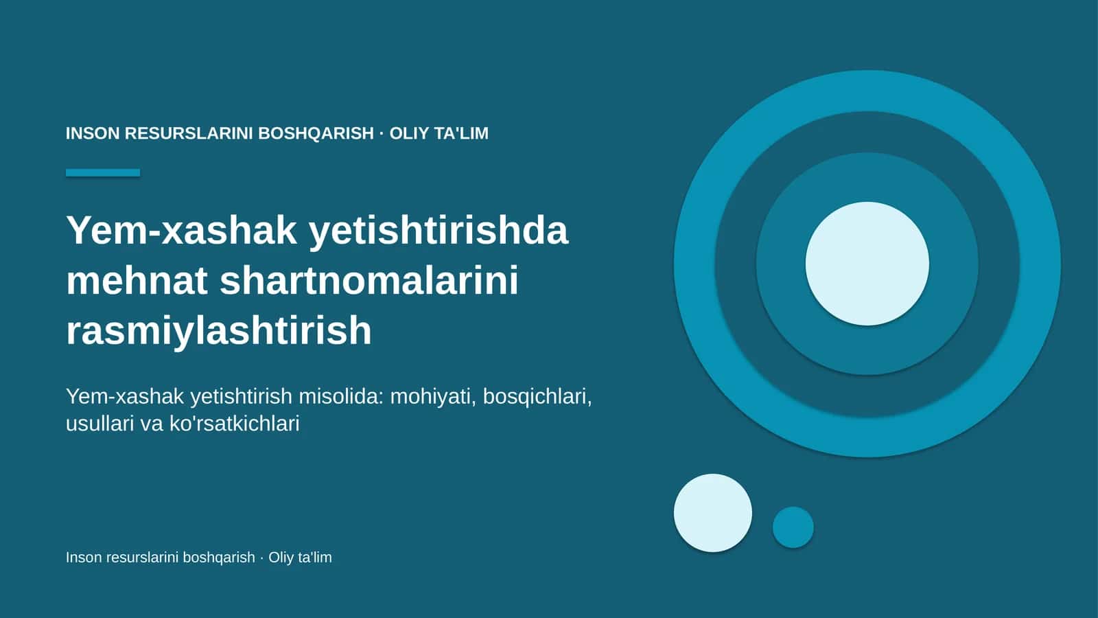 Yem-xashak yetishtirishda mehnat shartnomalarini rasmiylashtirish