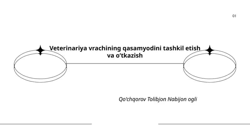 Veterinariya vrachining qasamyodini tashkil etish va oʻtkazish