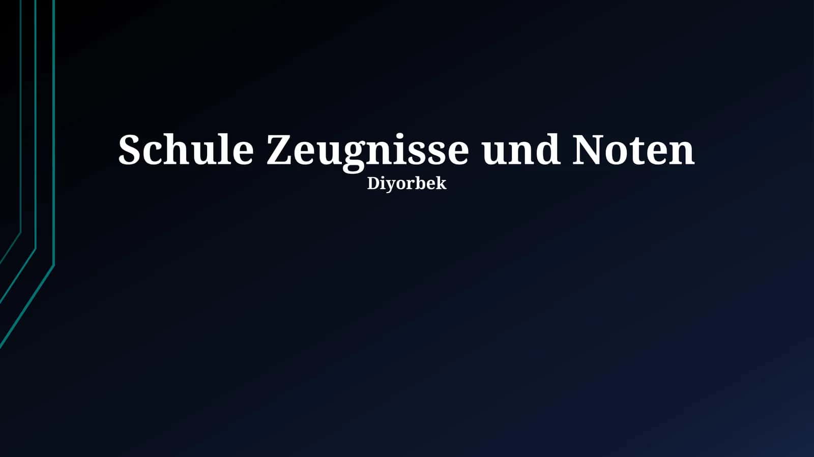 Schule Zeugnisse und Noten