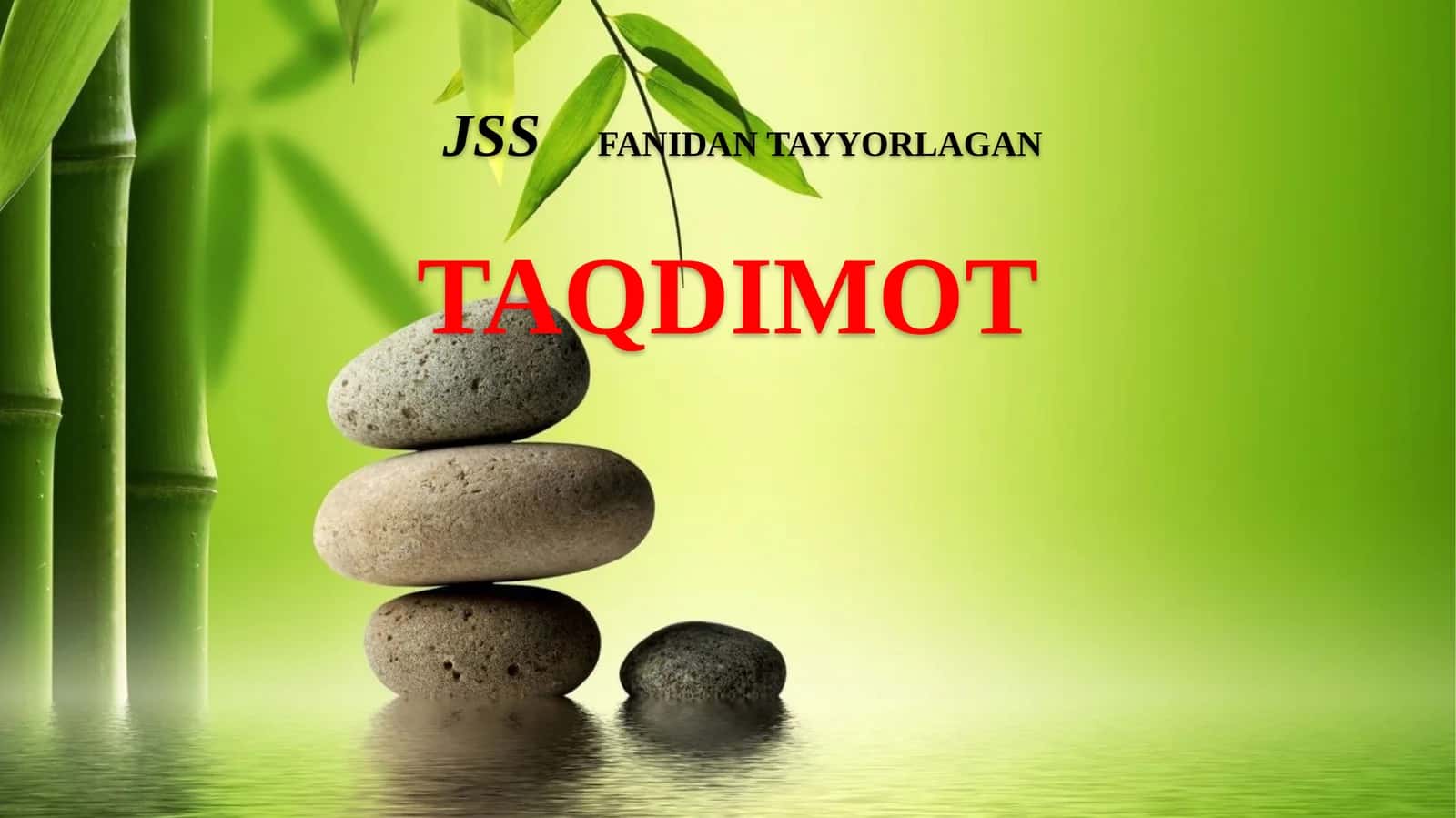 AYOLLARGA AKUSHERLIK GINEKOLOGIK YORDAM KO‘RSATISHNI TASHKIL ETISH