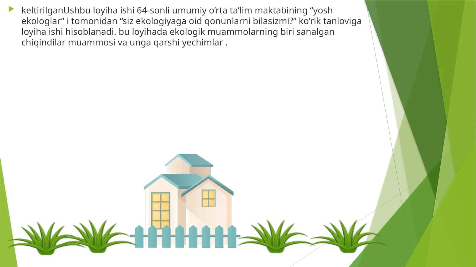Siz Ekologiyaga Oid Qonunlarni Bilasizmi?