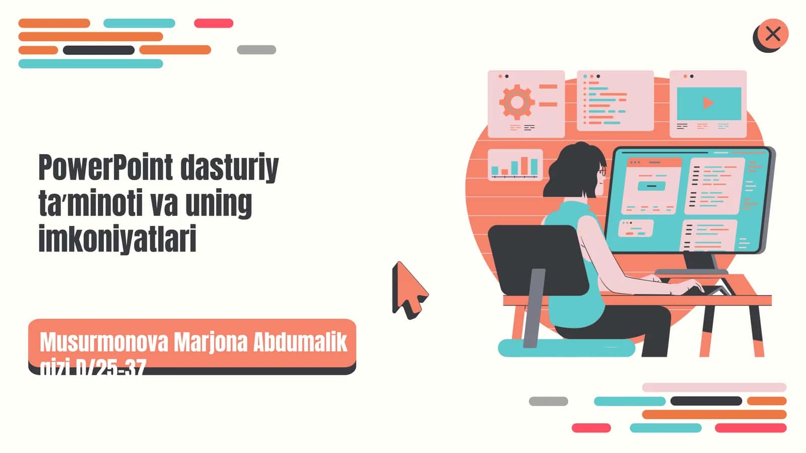 PowerPoint dasturiy ta’minoti va uning imkoniyatlari