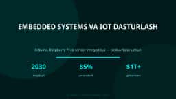 Embedded systems va IoT dasturlash