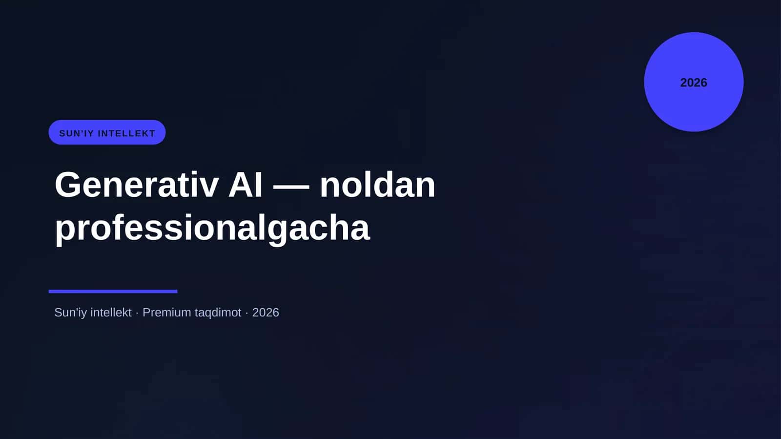 Generativ AI — noldan professionalgacha