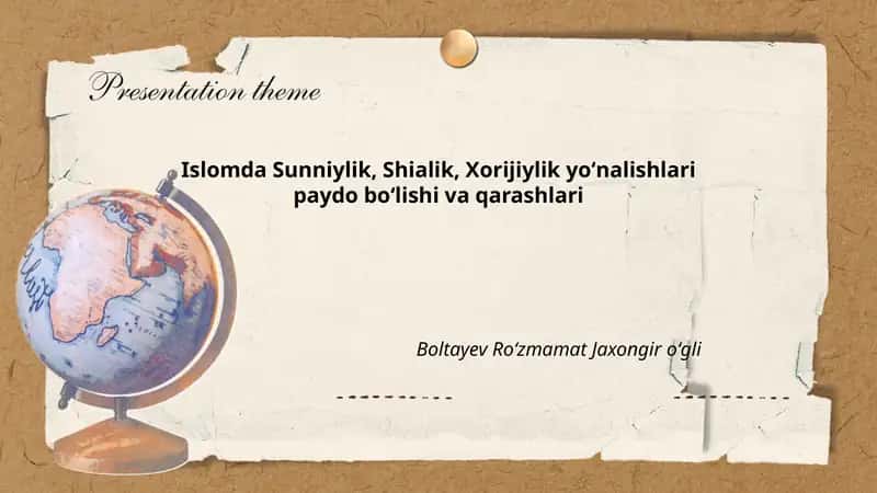 Islomda Sunniylik, Shialik, Xorijiylik yoʻnalishlari