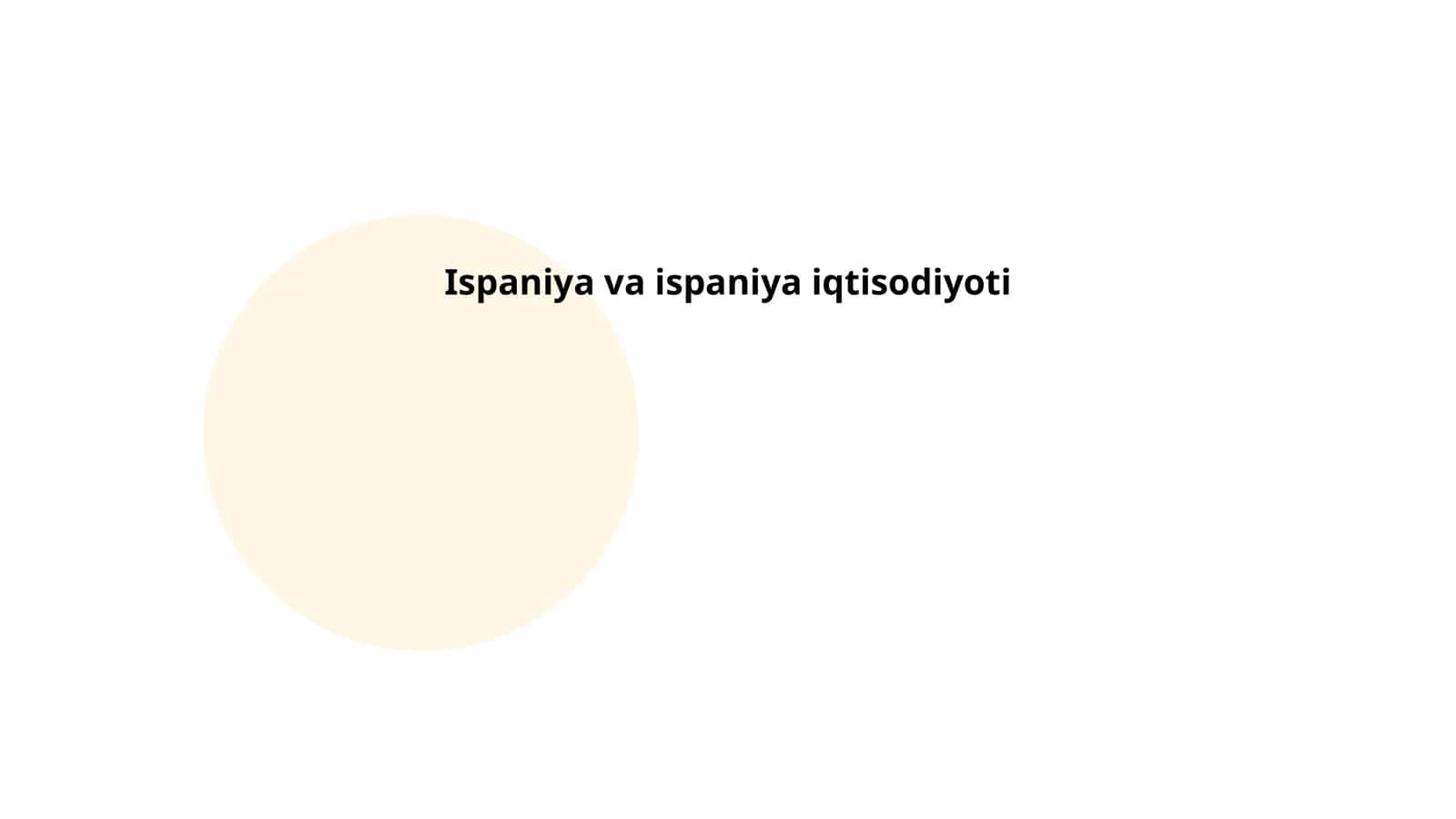 Ispaniya va ispaniya iqtisodiyoti