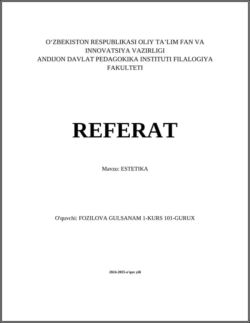 ESTETIKA