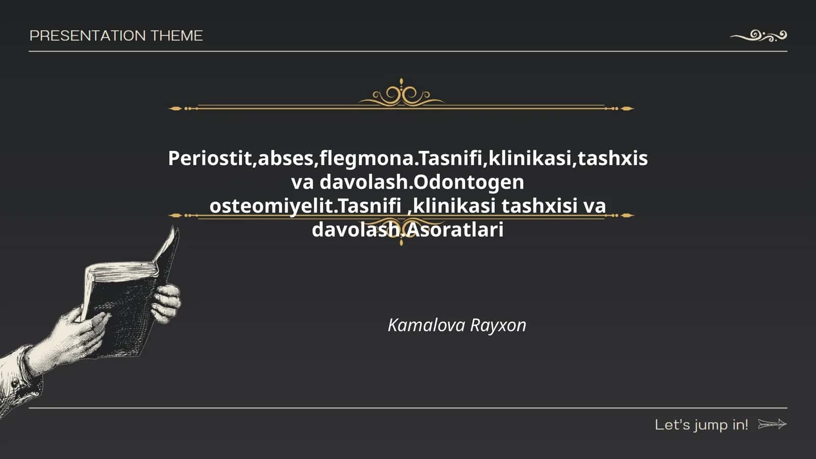 Periostit, abses, flegmona