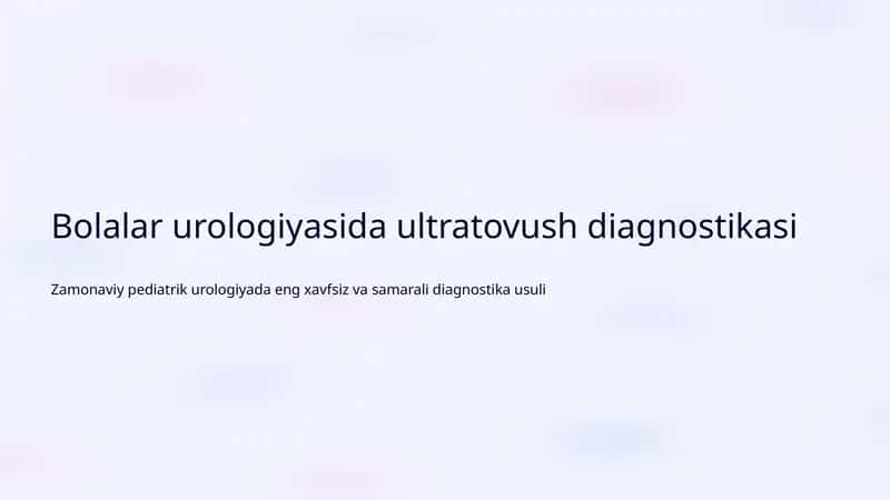 Ultratovush diagnostikasi