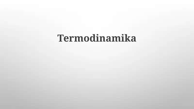 Termodinamika