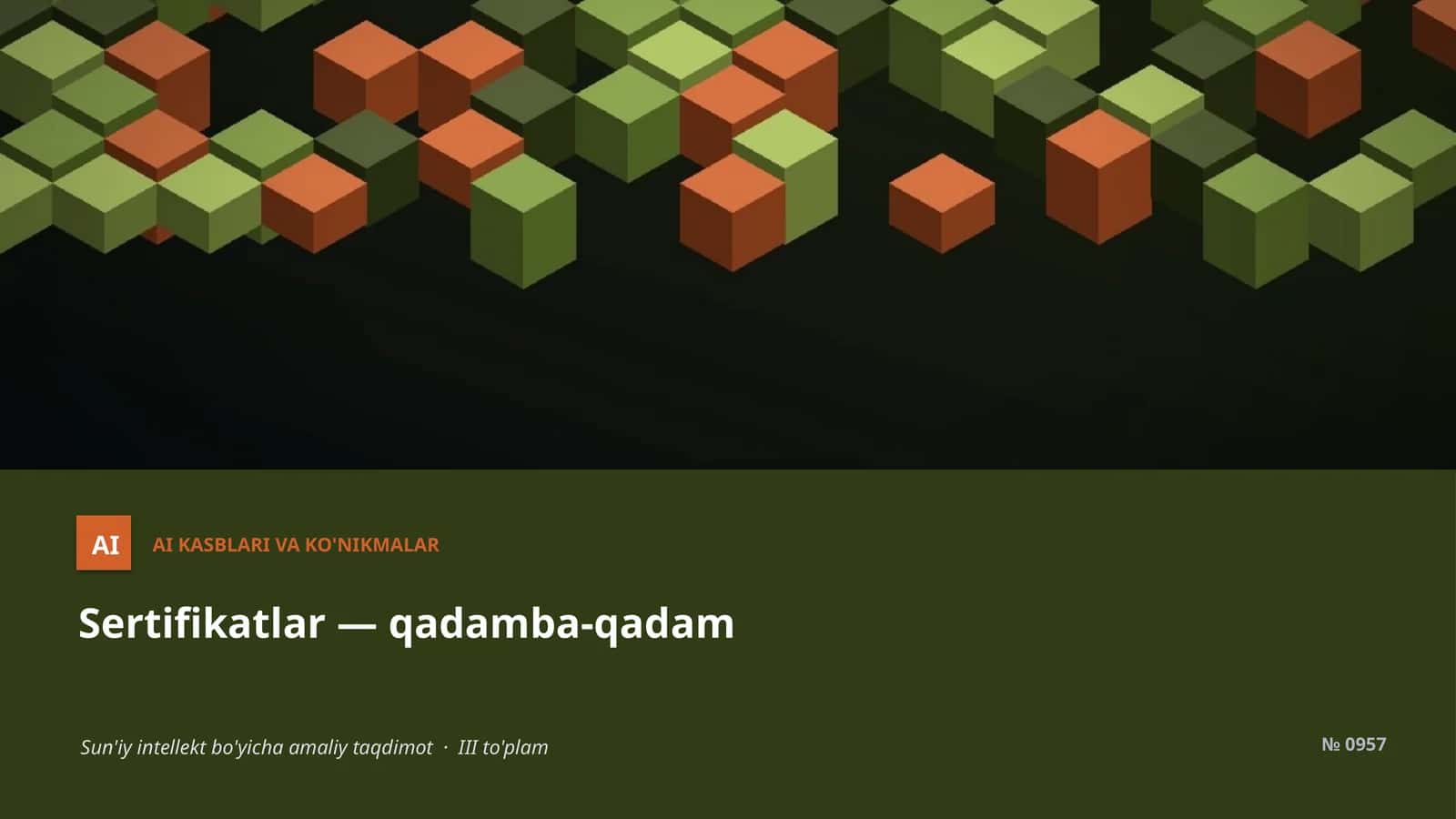 AI KASBLARI VA KO'NIKMALAR