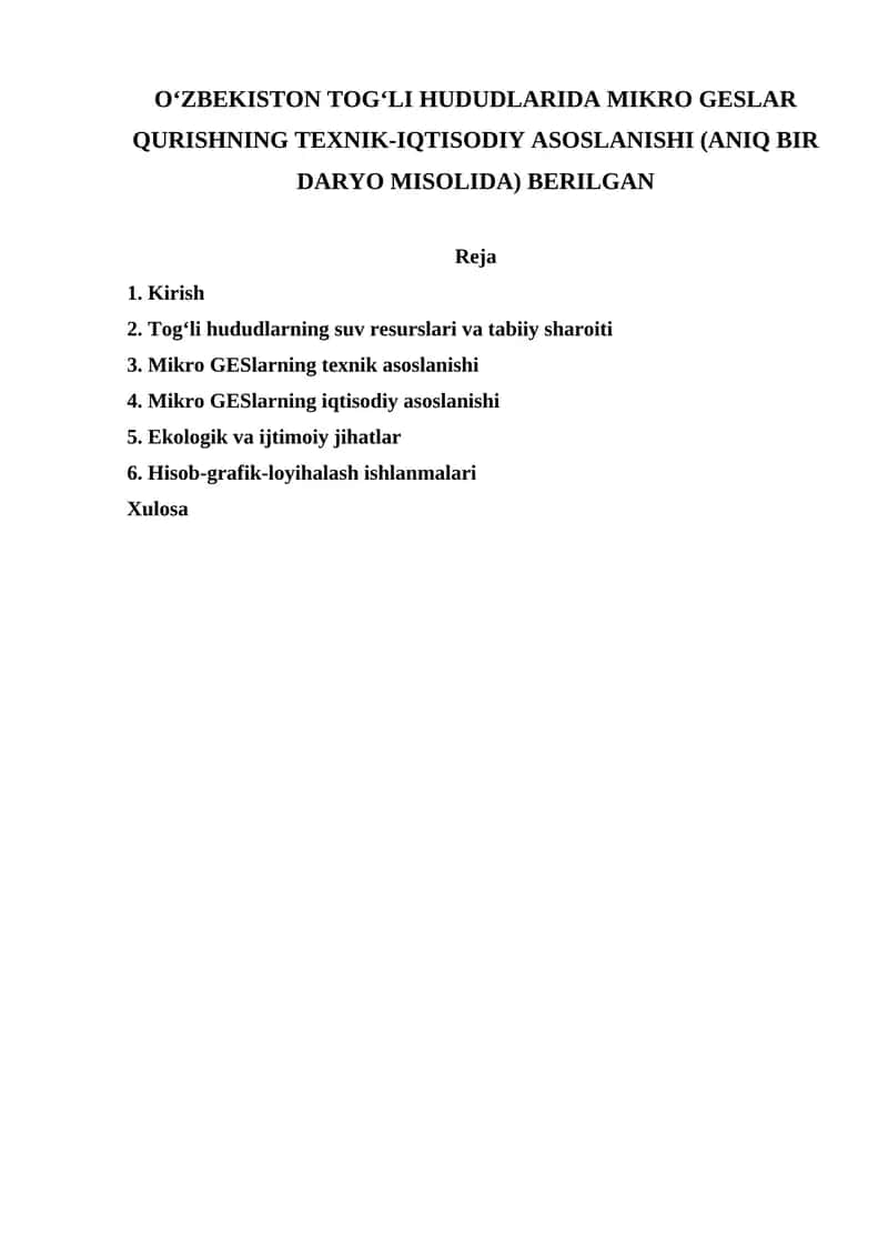 Mikro GESlar