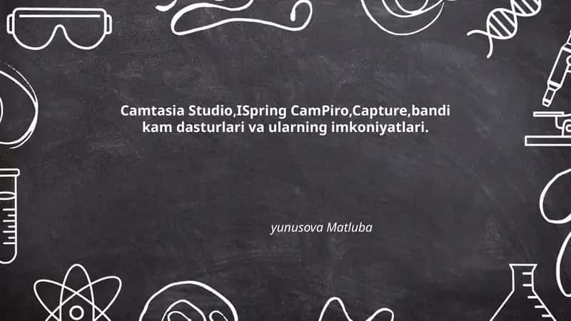 Camtasia Studio, ISpring CamPro, Capture