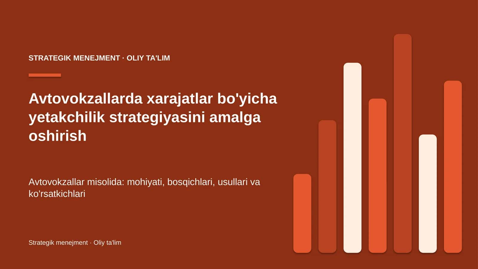Xarajatlar bo'yicha yetakchilik strategiyasi: mohiyati