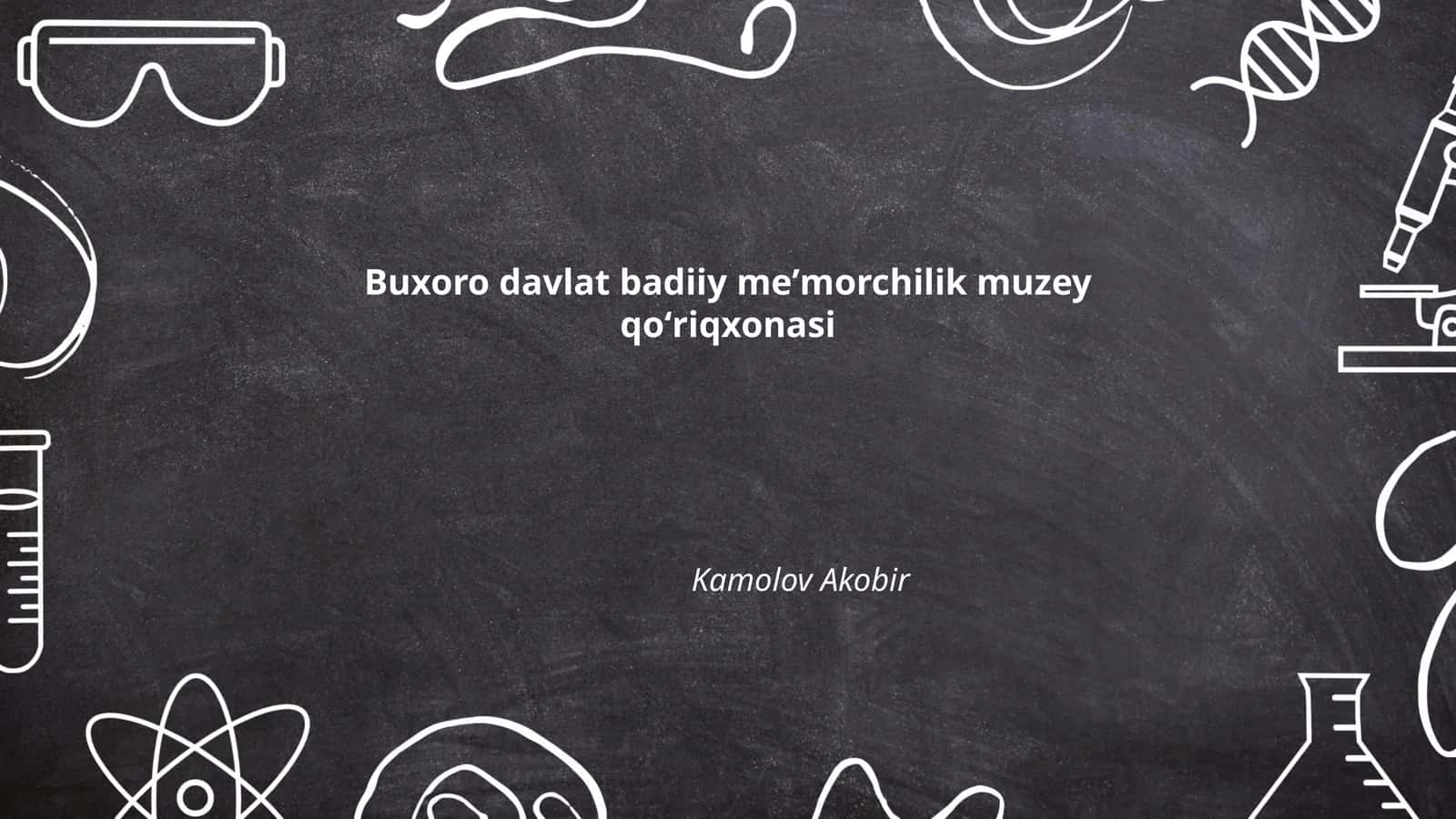 Buxoro davlat badiiy meʼmorchilik muzeyi