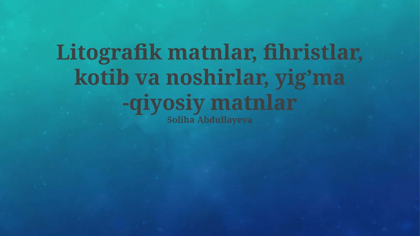 Litografik matnlar va nashriyot ishi tarixi