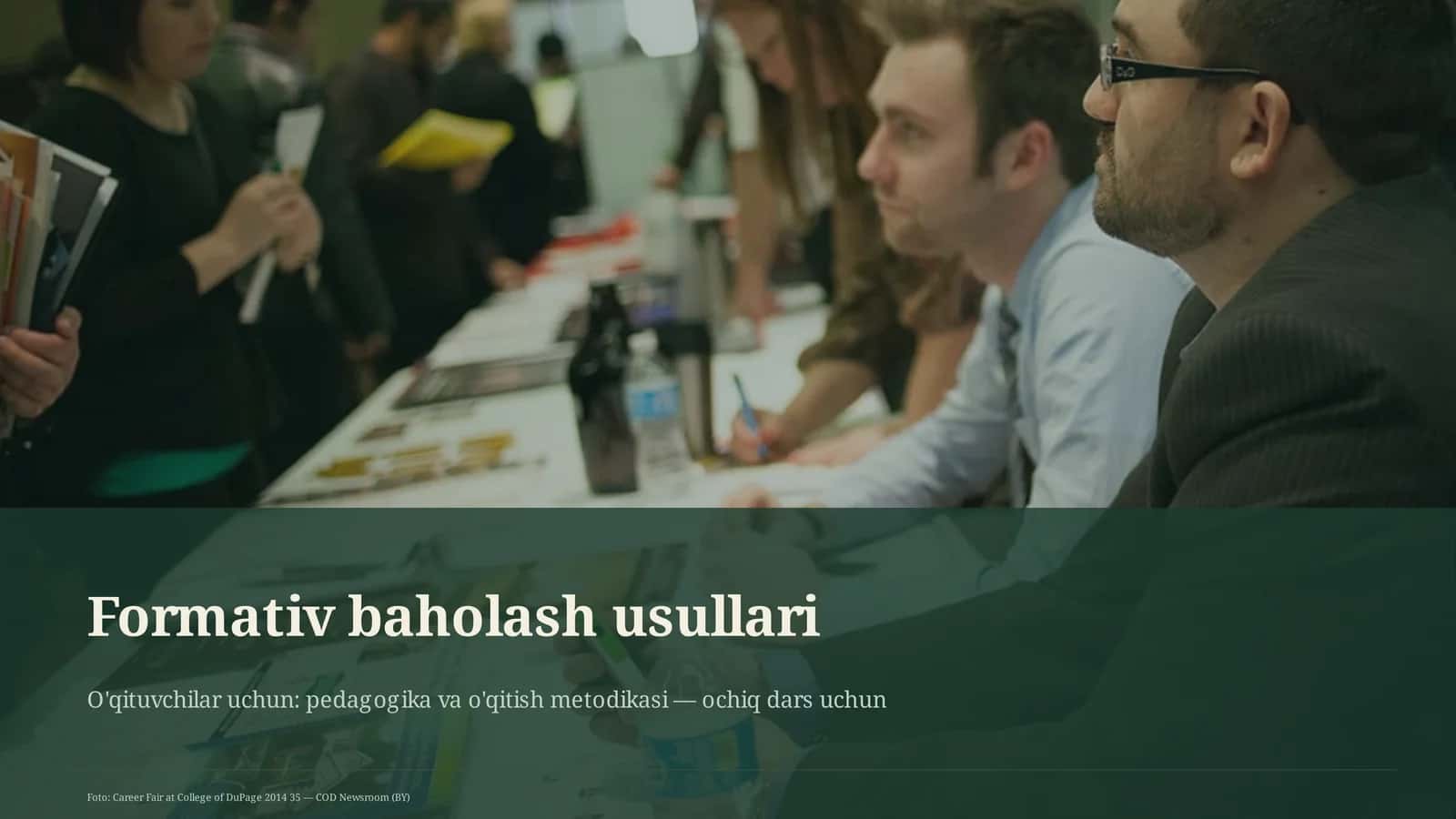 Formativ baholash usullari