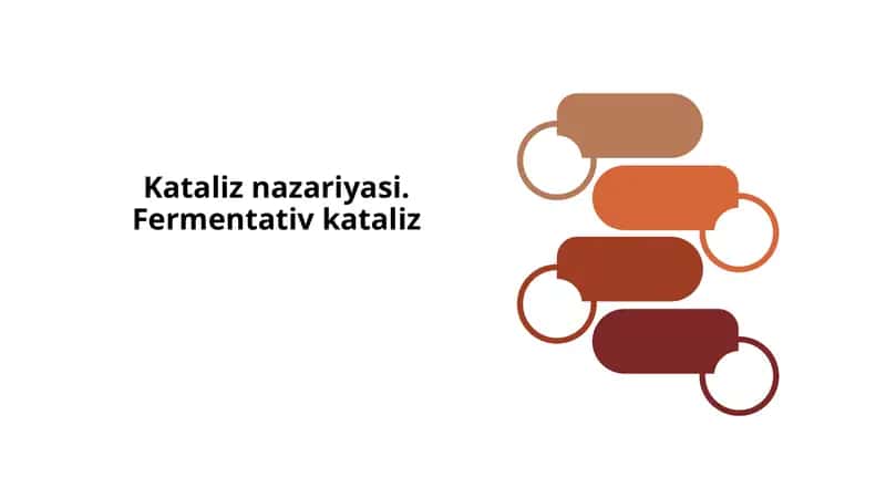 Kataliz nazariyasi. Fermentativ kataliz