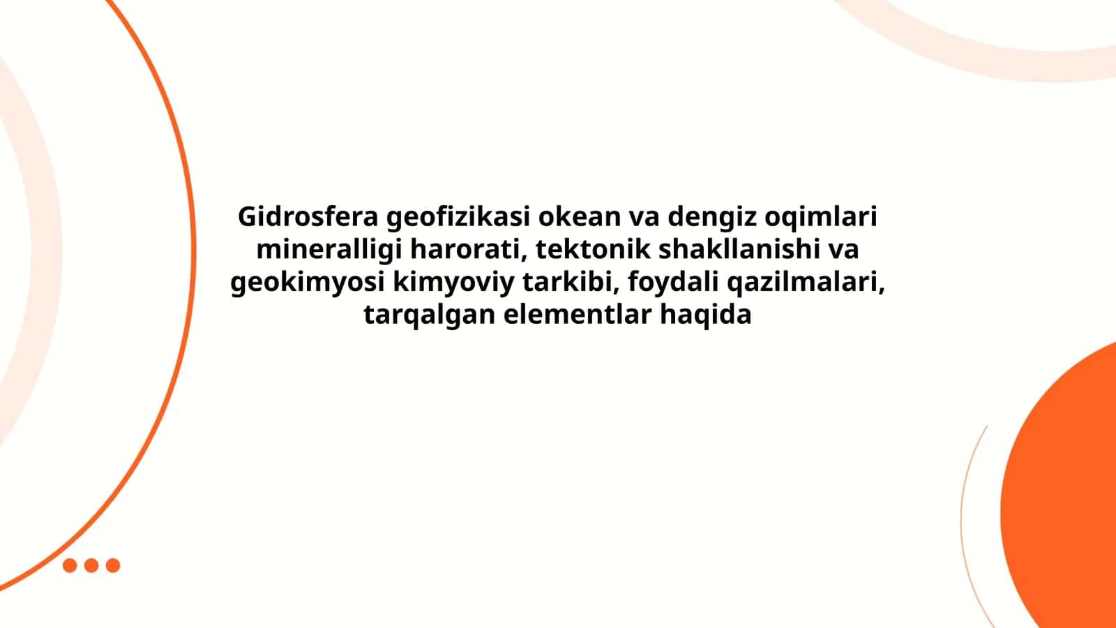 Gidrosfera geofizikasi