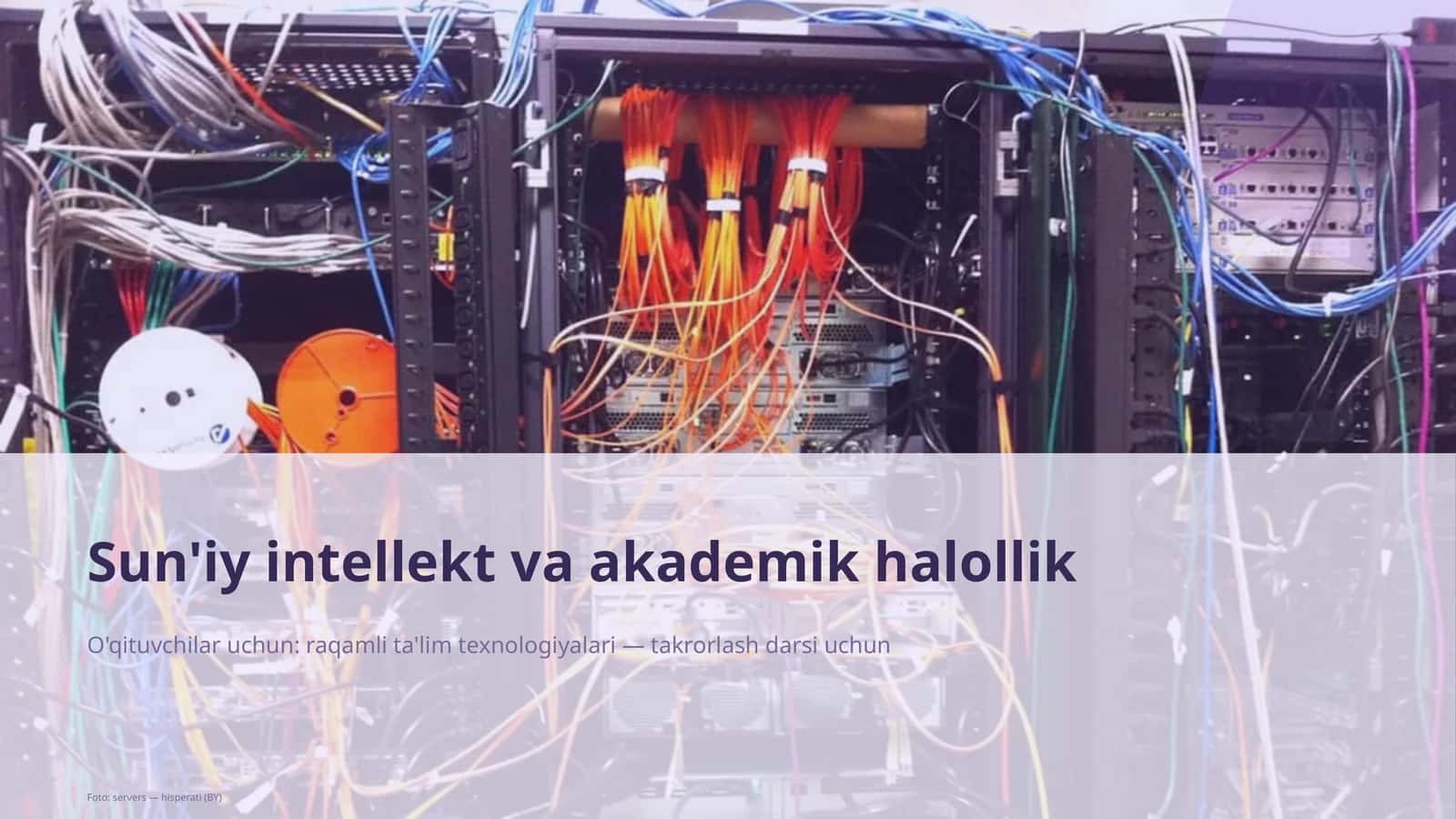 Sun'iy intellekt va akademik halollik