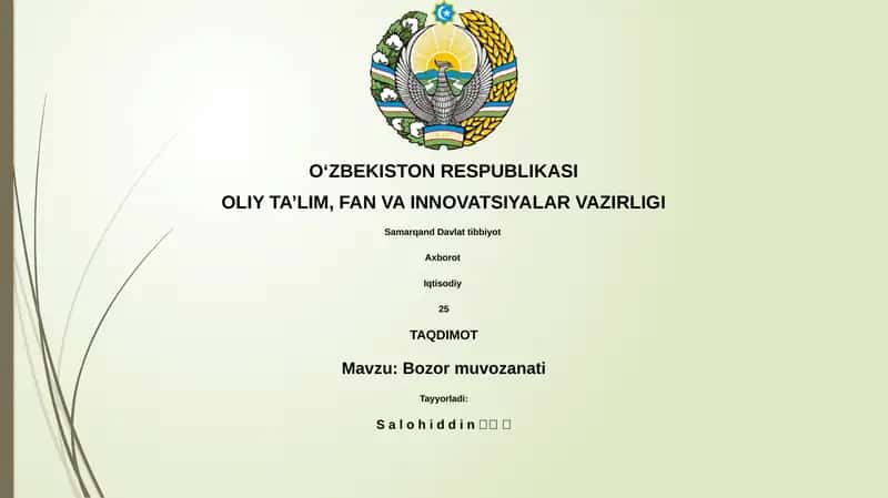 Bozor muvozanati
