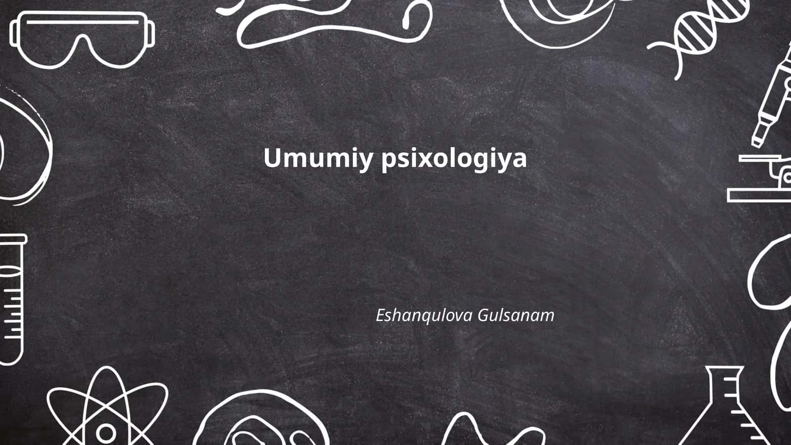 Umumiy psixologiya