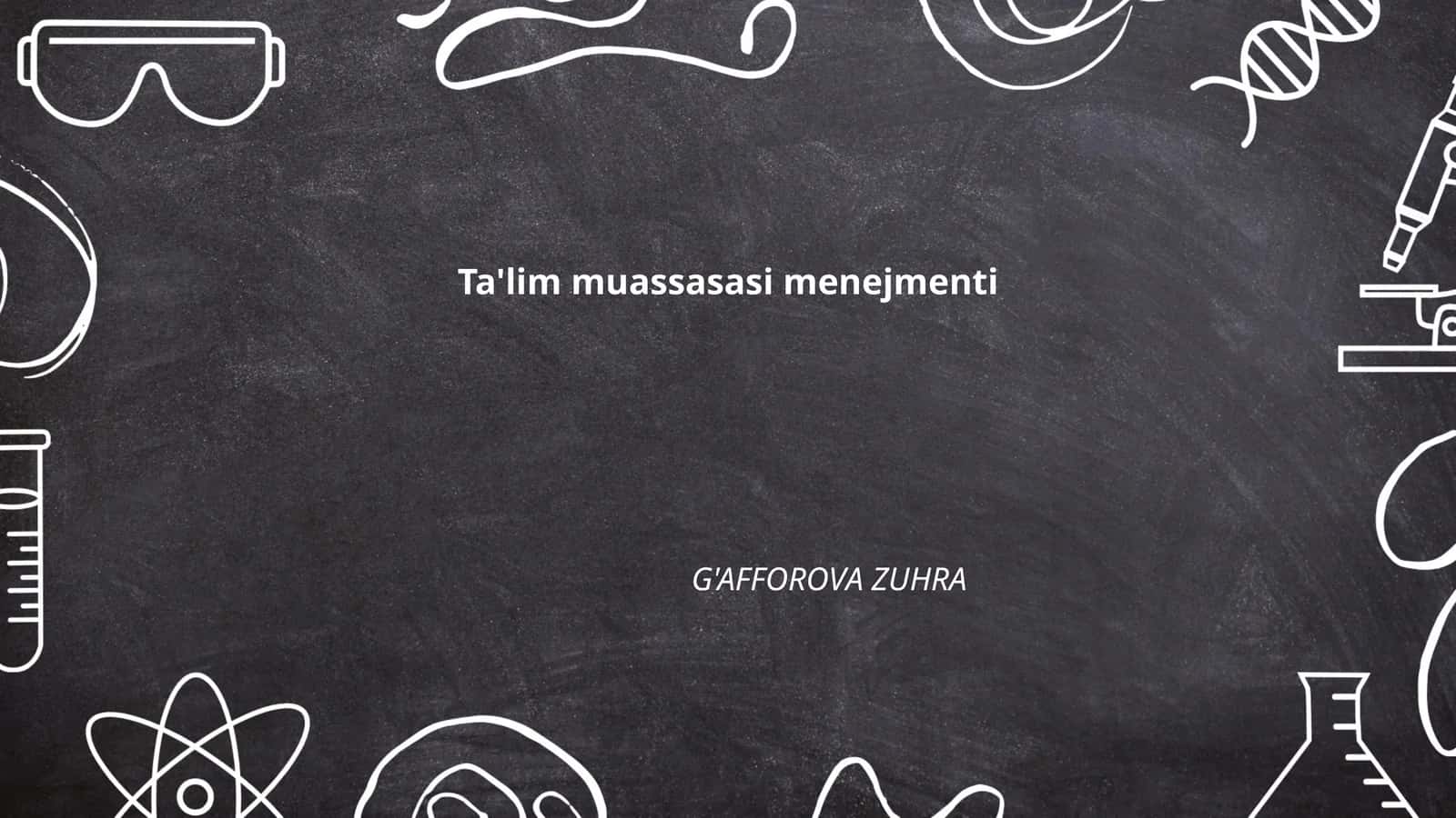 Ta'lim muassasasi menejmenti