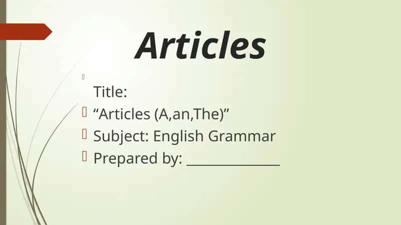 Articles