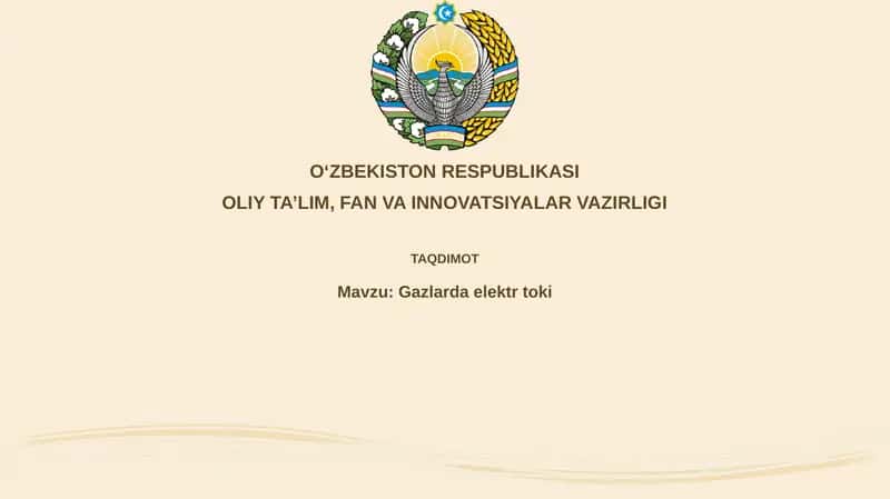 Gazlardagi elektr toki