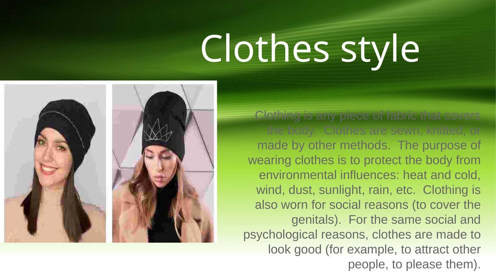 Clothes style