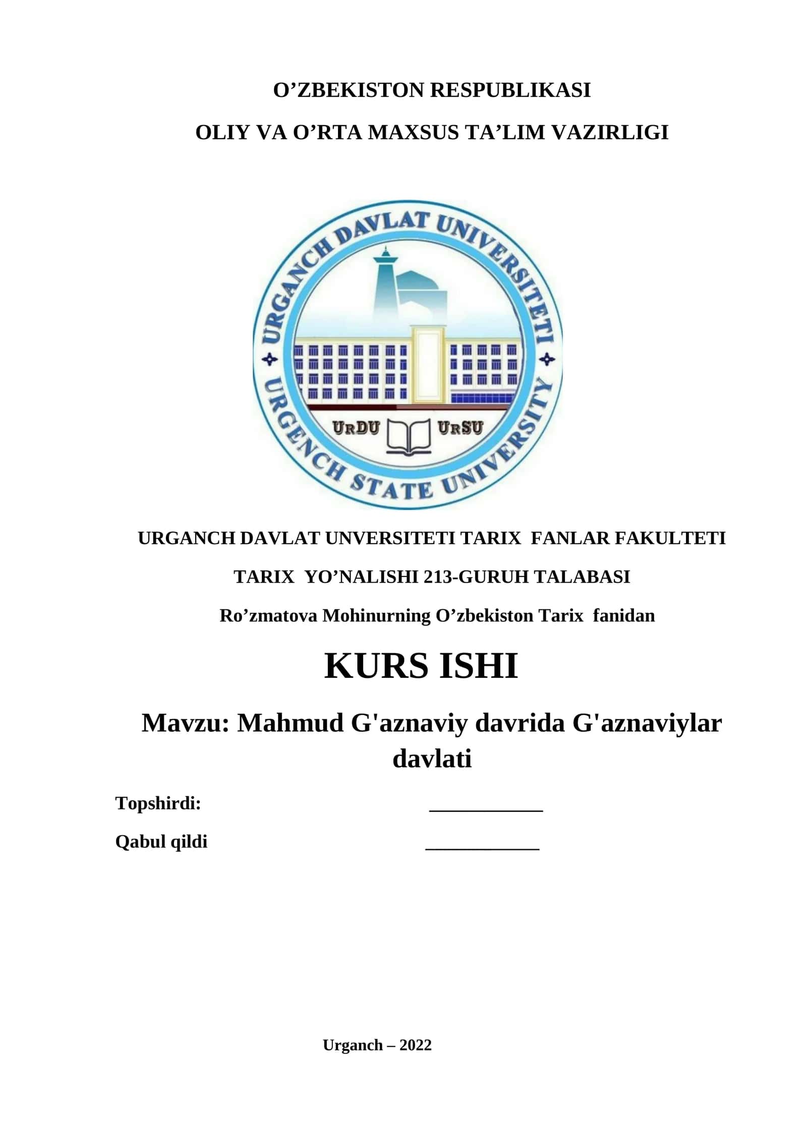 Mahmud G'aznaviy davrida G'aznaviylar davlati